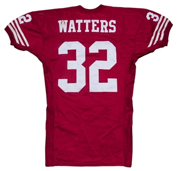1993 Rickey Watters Game Used & Photo Matched San Francisco 49ers Home Jersey (49ers LOA & Resolution Photomatching)